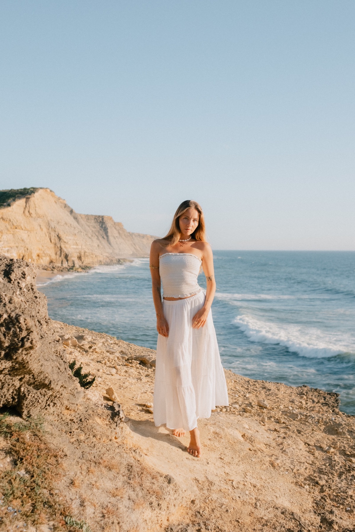 Amelia on the cliffs
