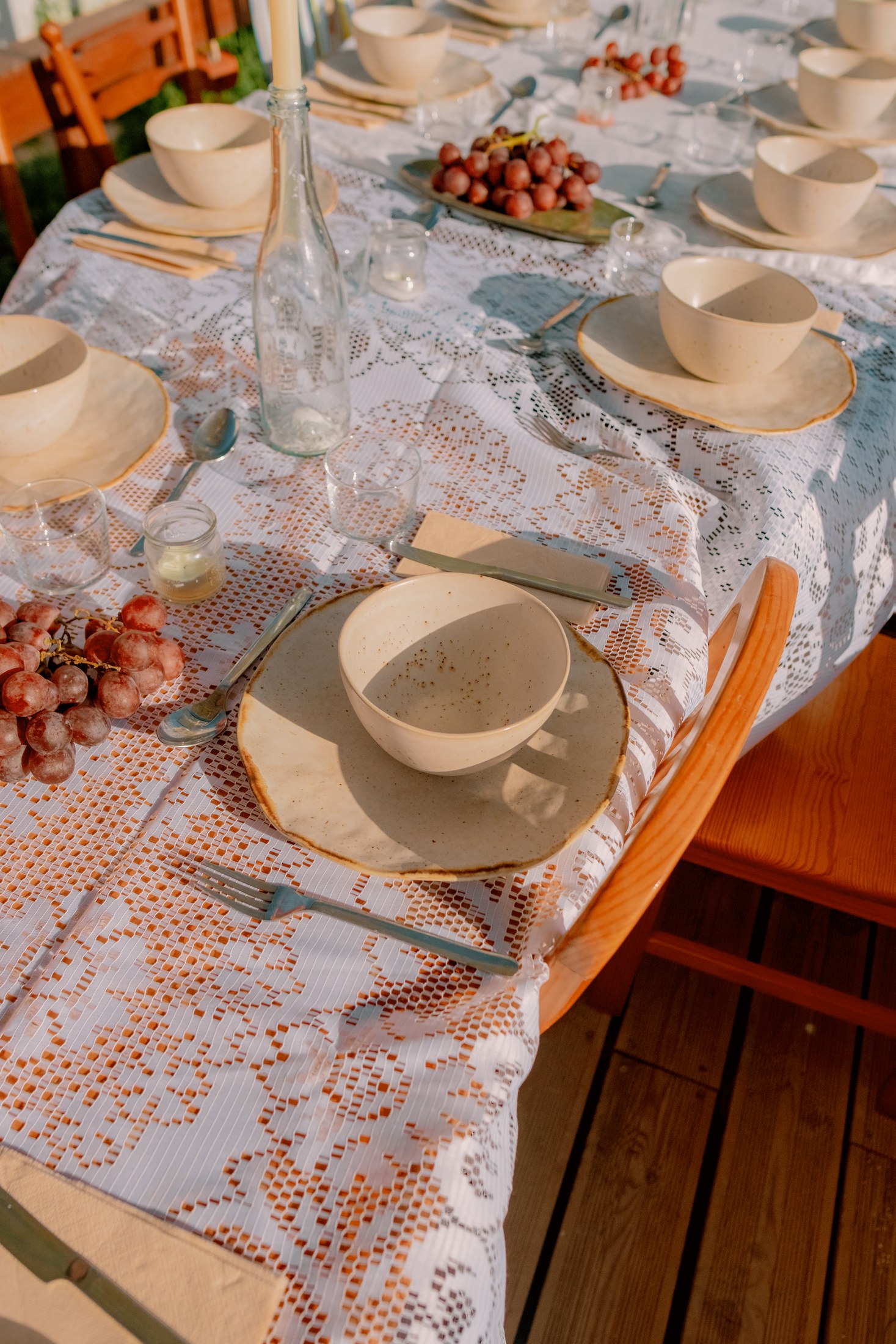 Dinner table setting