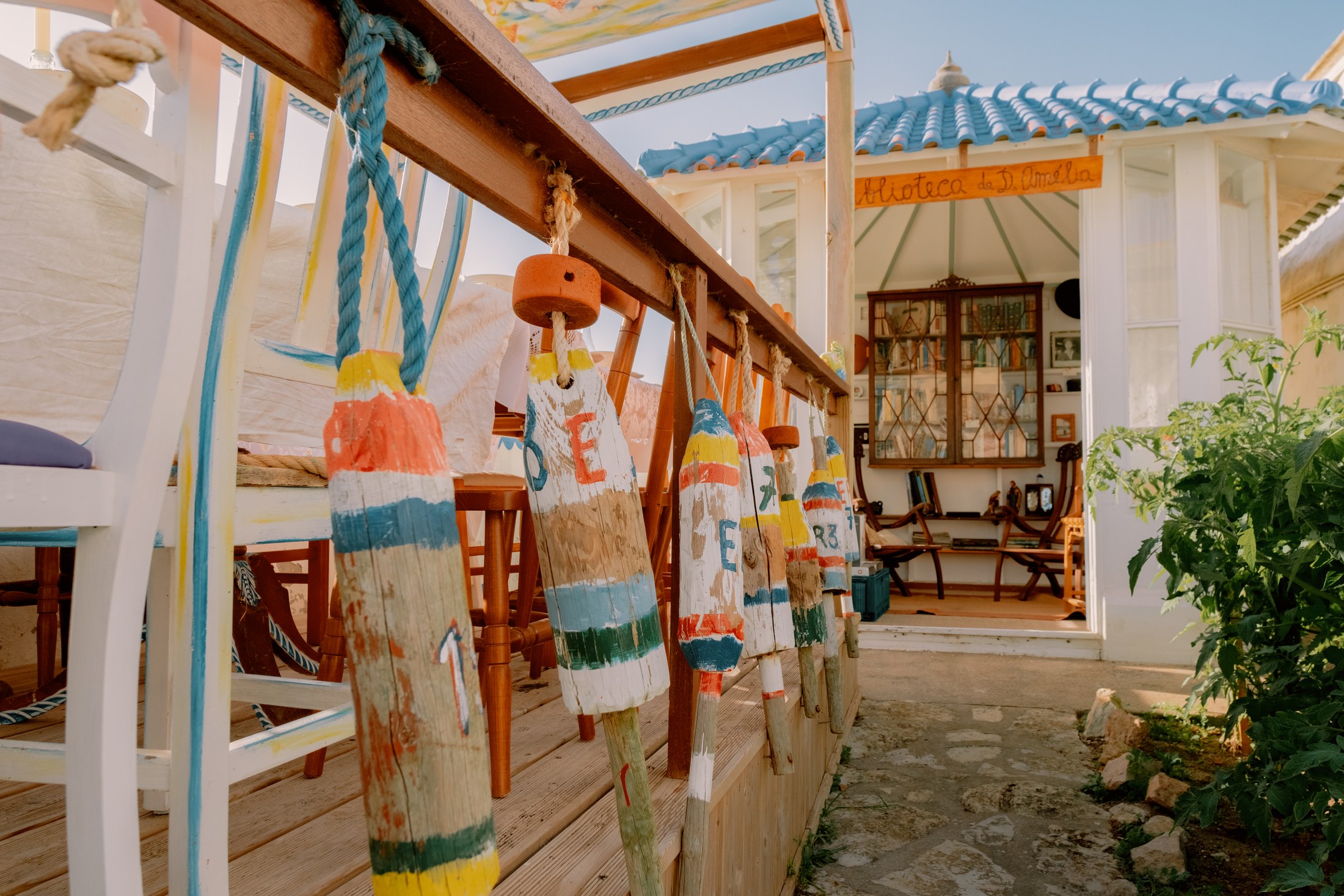 Colourful details inside the old house